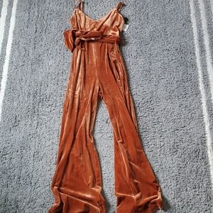 NWT 💕 Forever 21 - Velvet Copper Jumpsuit